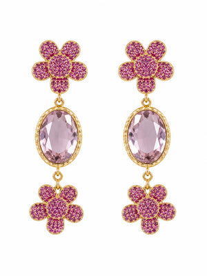 Fleur de Rosé Earrings