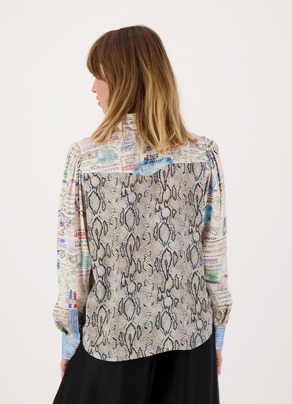 Grace Snake Cropped Shirt by Marina St Barth from Marina St Barth