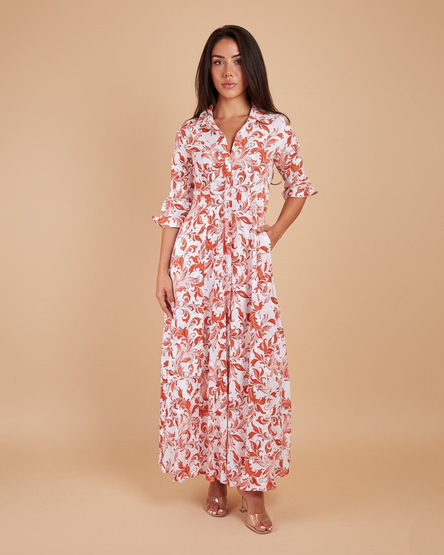 Shirt Dress New Linen Printed | Marina St Barth XS / Maio Tort Jean Shirt Dress New Linen Printed | Marina St Barth XS / Maio Tort Jean