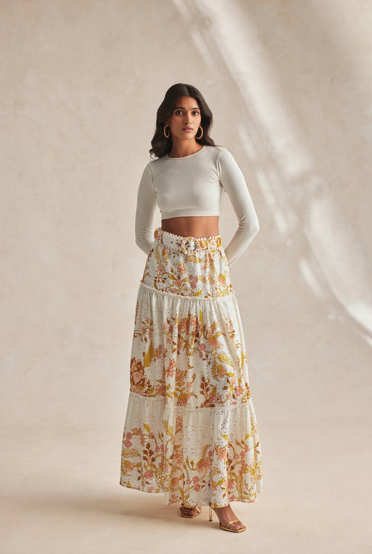 Hemant & Nandita  Tora Long Skirt - Premium long skirt from Marina St Barth - Just $598! Shop now at Marina St Barth