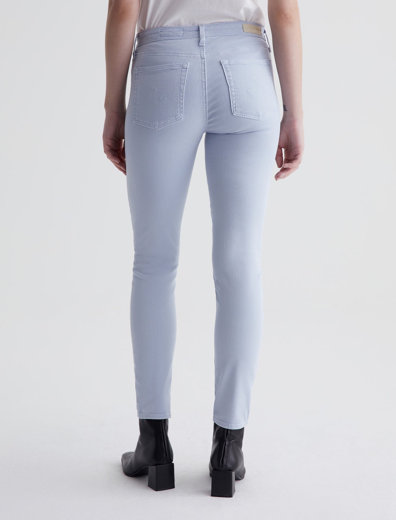 AG Prima Ankle Sulfur Blue - Premium Denim Pant from Marina St Barth - Just $210! Shop now at Marina St Barth