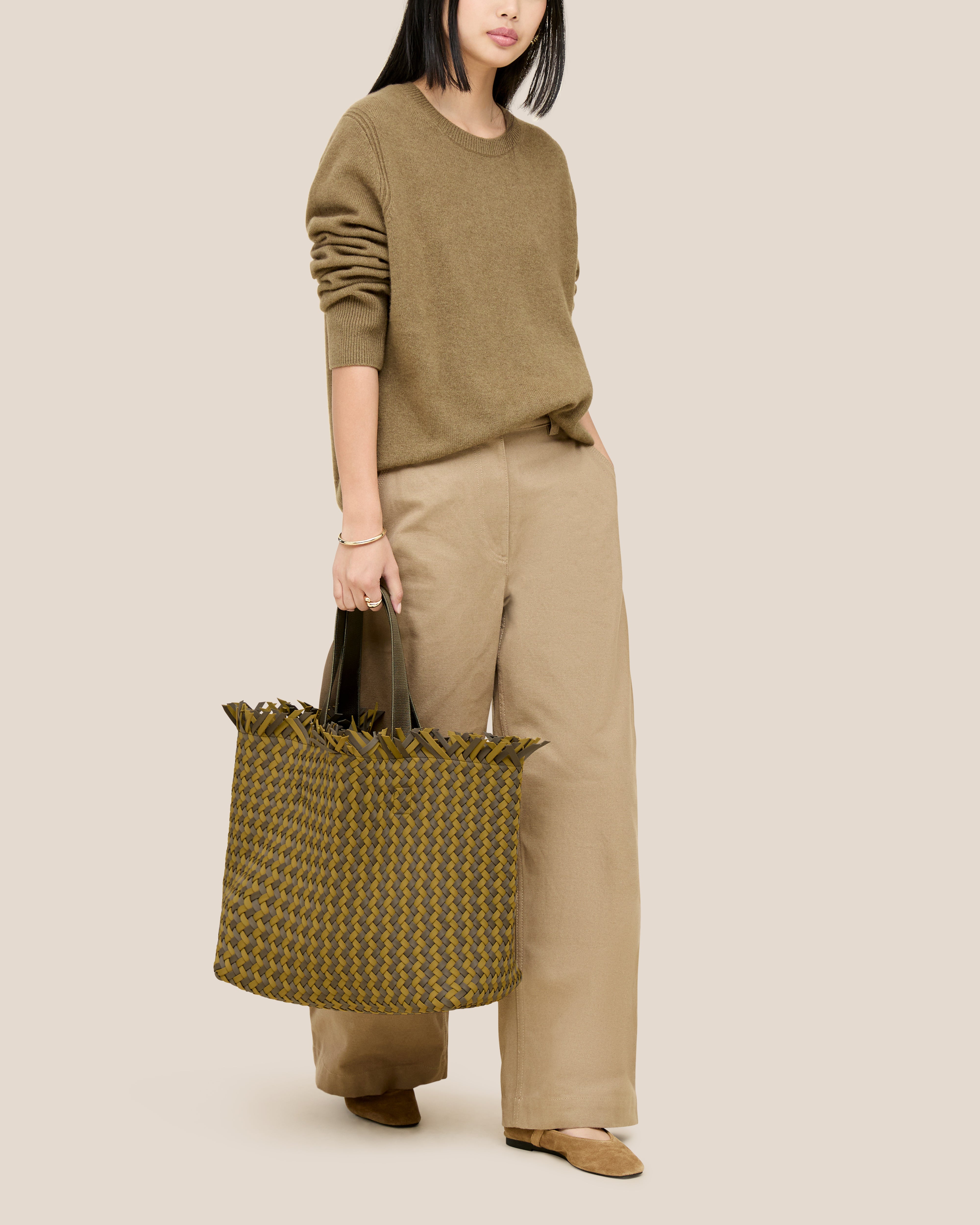 【軽量＆大容量】大人気☆アメリカ発 Naghedi Havana Large Tote Havana Large Tote Striped | Amalfi