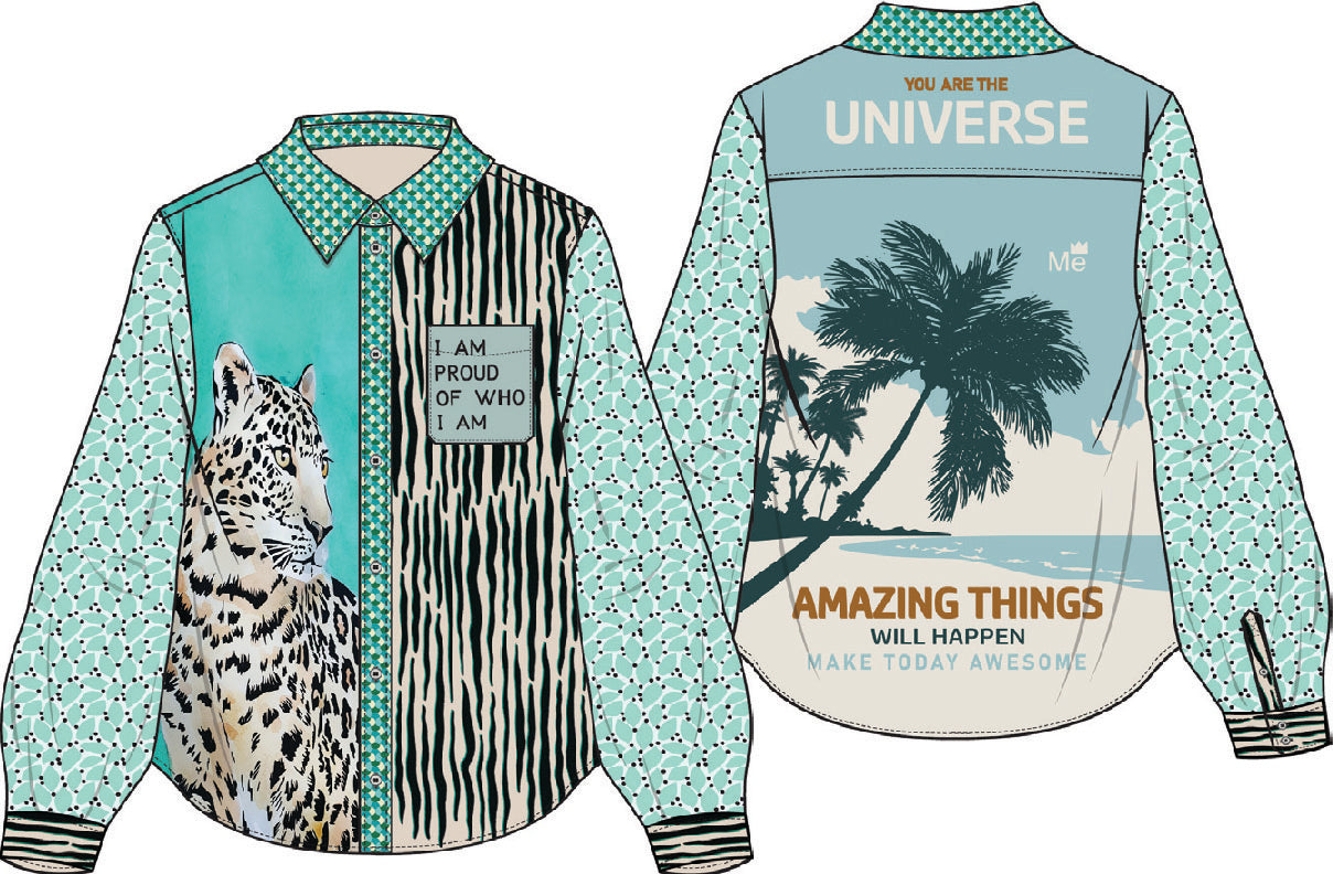 ME 369 Isabel Tropical Safari Shirt - Premium Shirt from Marina St Barth - Just $275! Shop now at Marina St Barth