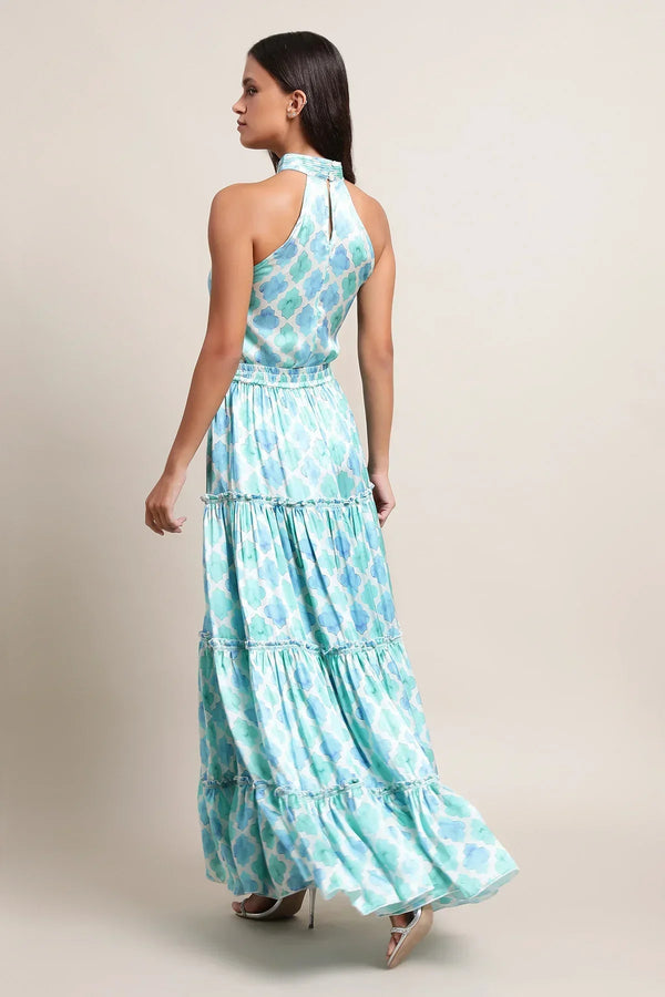 Marlea Marine Maxi Skirt Silk by Marina St Barth from Marina St Barth