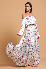Marlea Marine Maxi Skirt Silk by Marina St Barth from Marina St Barth