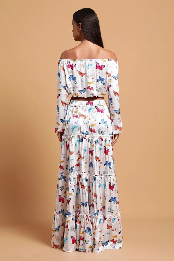 Marlea Marine Maxi Skirt Silk by Marina St Barth from Marina St Barth