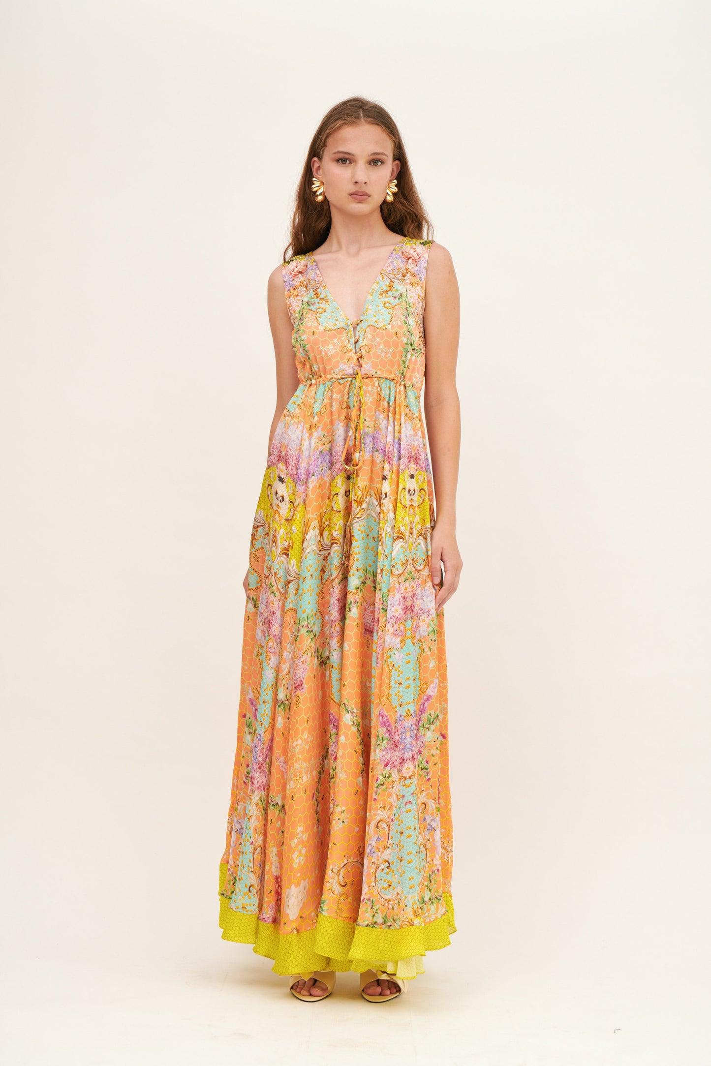 Long dress V-neck - Premium Long Dress from Kore - Just $720! Shop now at Marina St Barth