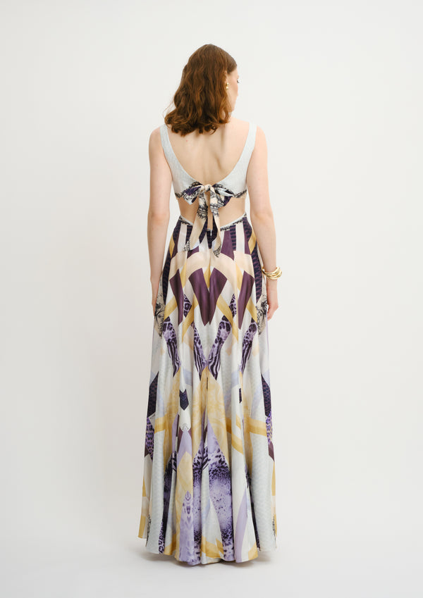 Cutout Bustier Maxi Dress 31LT