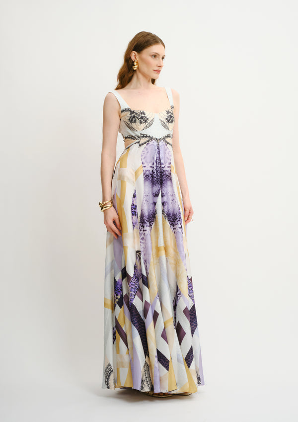 Cutout Bustier Maxi Dress 31LT