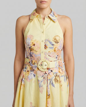 Kysha Buckle Belt Short Dress by Hemant & Nandita from Marina St Barth