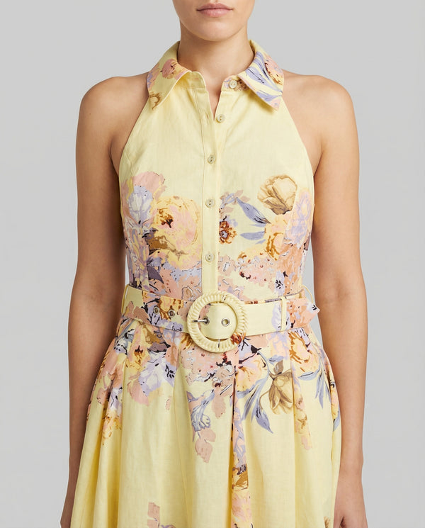 Kysha Buckle Belt Short Dress by Hemant & Nandita from Marina St Barth