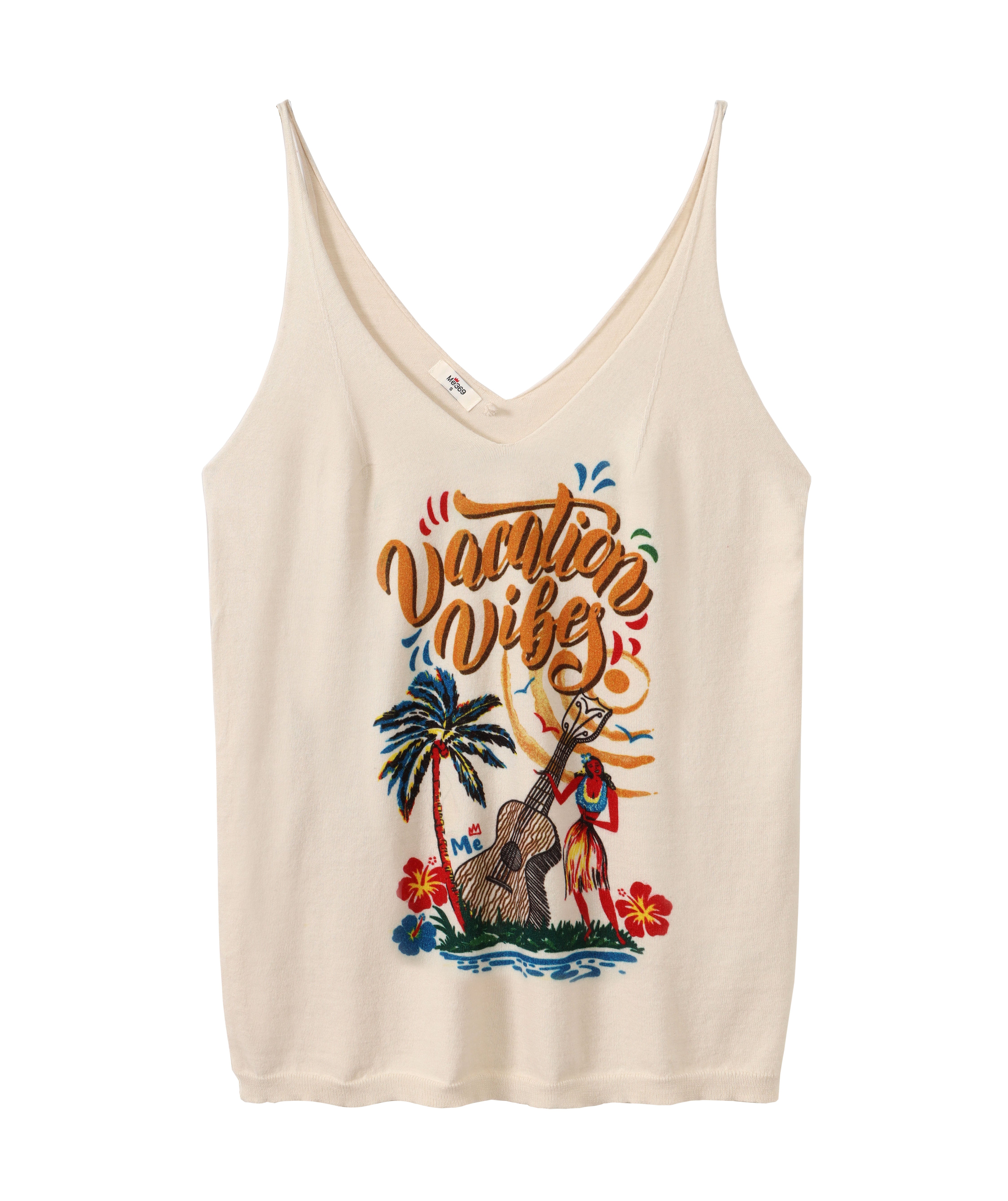 トップス MEDI MALTA SCENERY TANK TOP Jersey Rib Bands Tank Top – mododoc Los Angeles