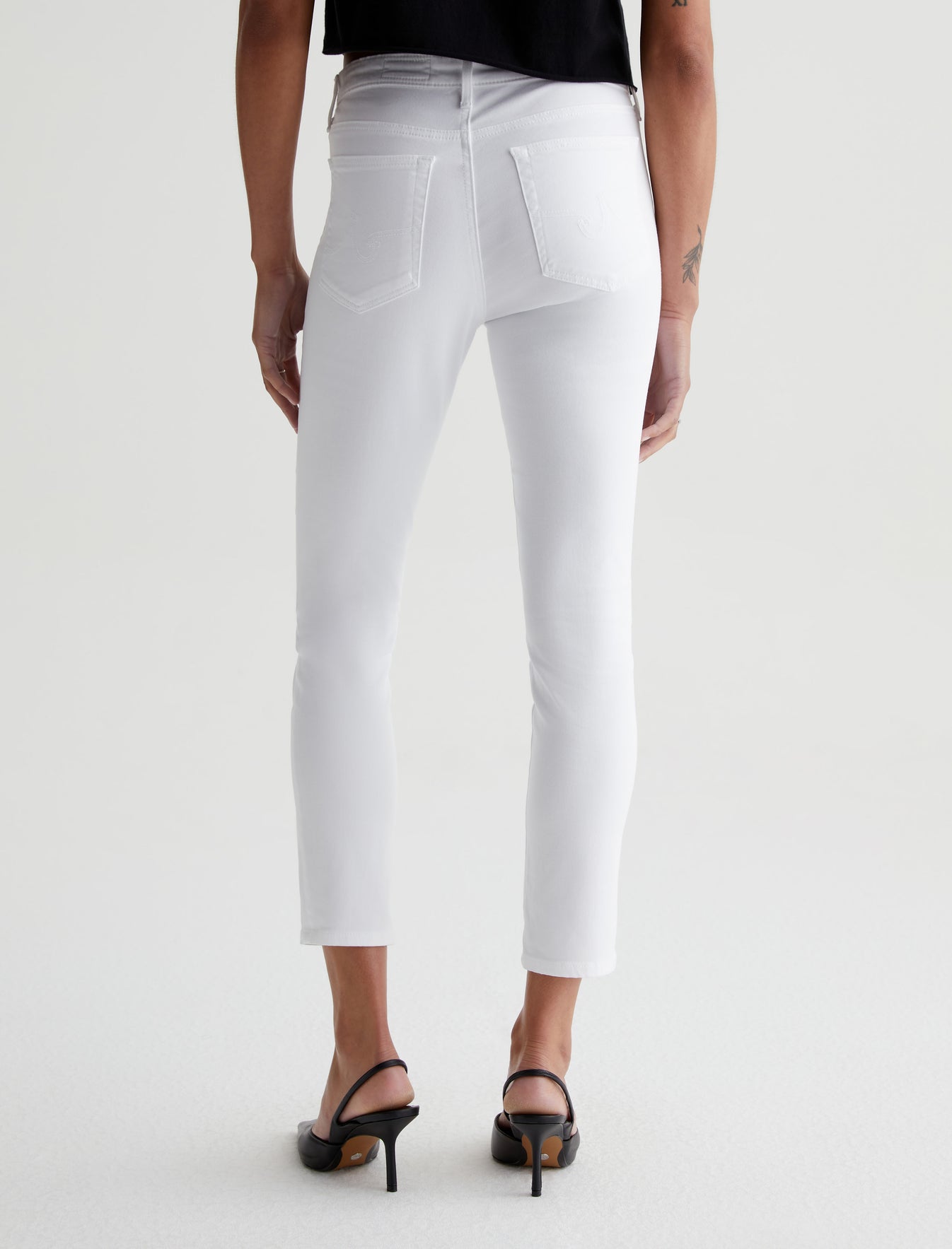 AG Prima Crop White - Premium Denim Pant from Marina St Barth - Just $198! Shop now at Marina St Barth