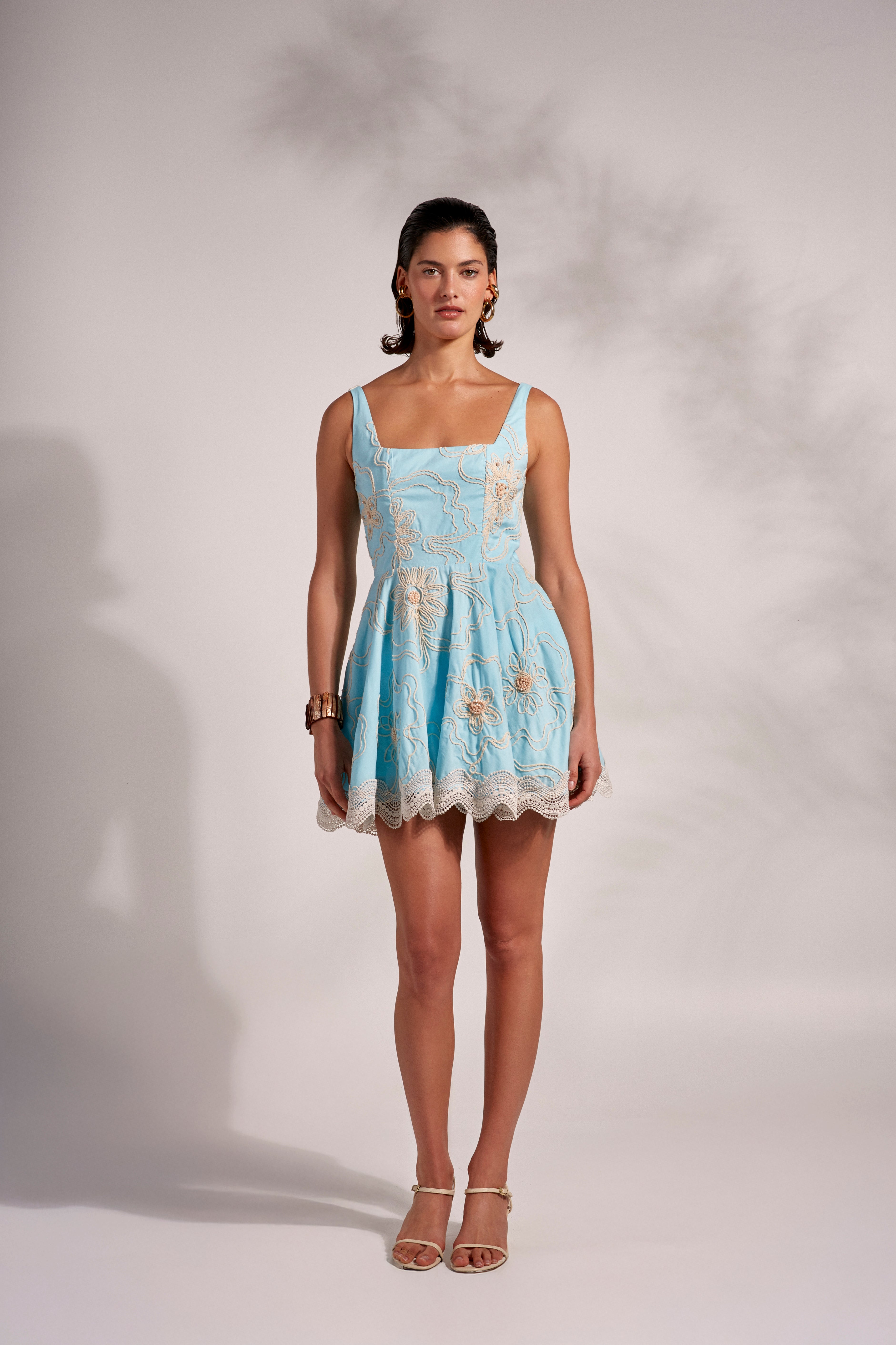 VIP【関税送料無料】希少 MARNI LIGHT BLUE COTTON MINI DRESS VIP【関税送料無料】希少 MARNI LIGHT BLUE COTTON MINI DRESS