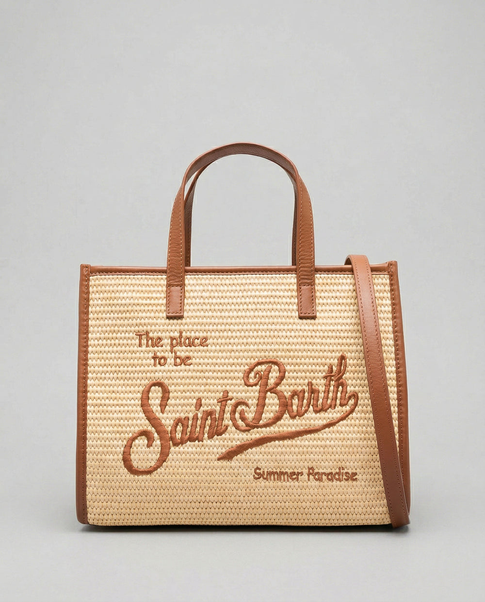 Vivian Midi Straw Handbag