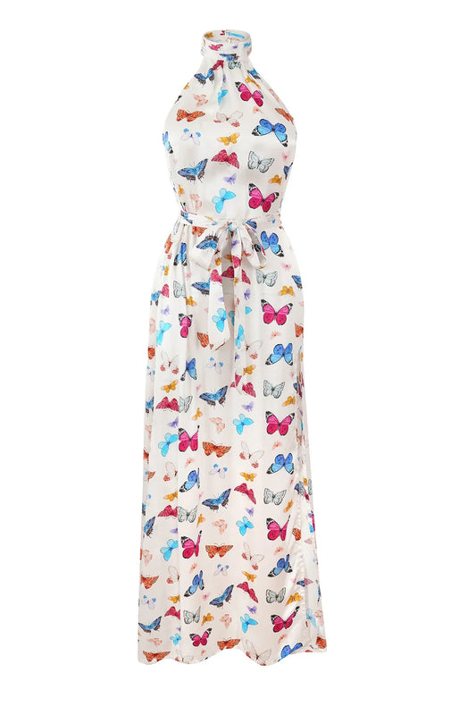 Chantal Dress Silk Butterfy - Premium Long dress from Marina St Barth - Just $950.00! Shop now at Marina St Barth