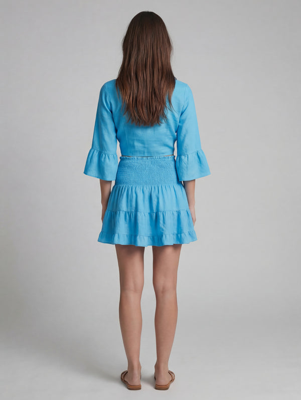 Bolero Nodo Centrale Linen Top