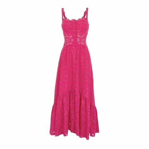 charo ruiz dress pink Iraso long Dress
