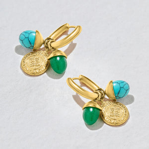 Oasis Green Gemstone Earrings