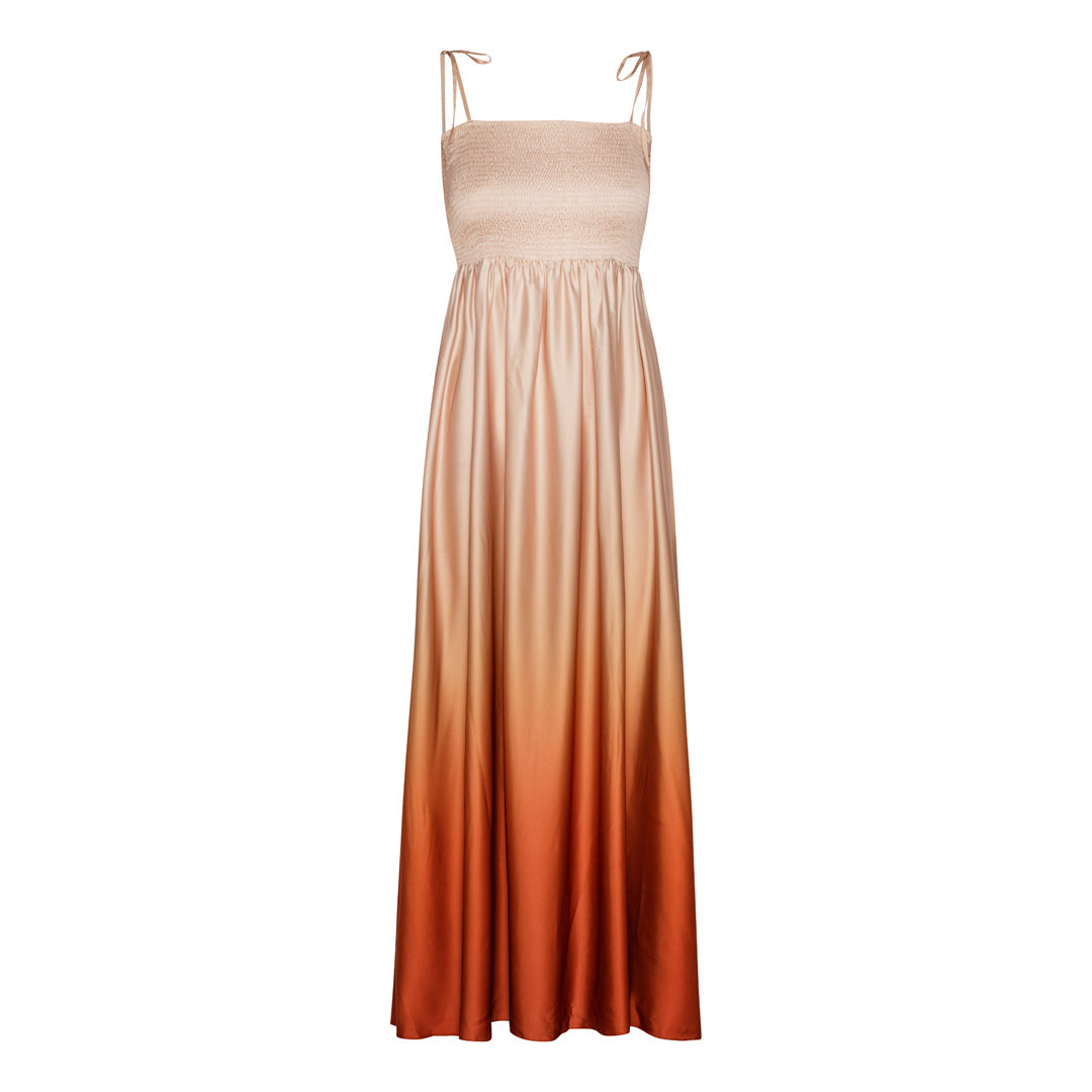 Karmamia Odette Dress | Marina St Barth Gradient Tangerine / L/XL