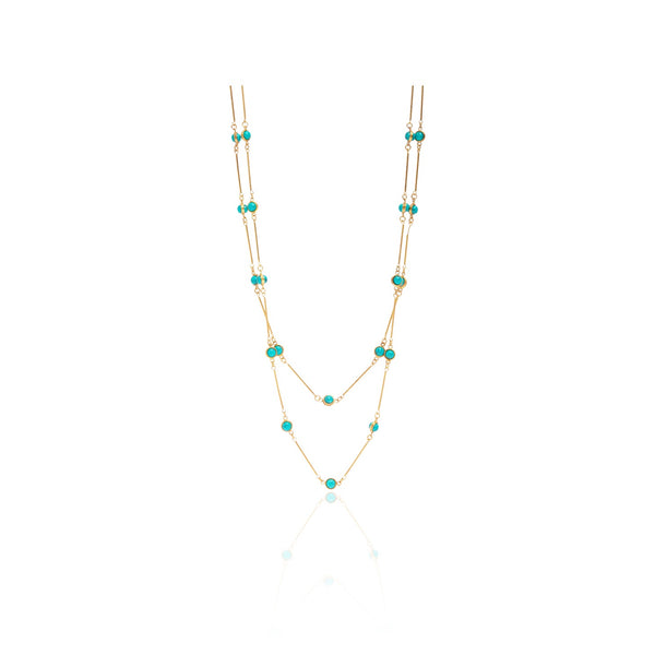 Sylvia Toledano Pendant Candies Turquoise - Premium Necklaces from Sylvia Toledano - Just $340! Shop now at Marina St Barth