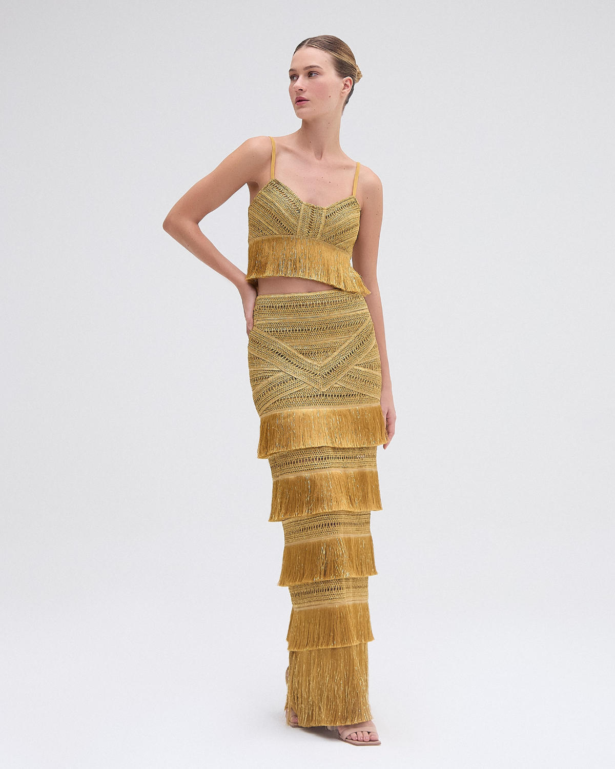 PatBo Pampas Fringe Maxi Skirt - Premium Long Skirts from PatBo - Just $995! Shop now at Marina St Barth