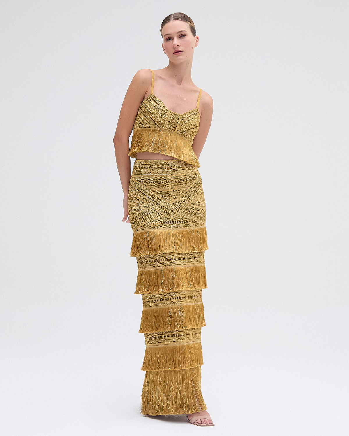 PatBo Pampas Fringe Maxi Skirt - Premium Long Skirts from PatBo - Just $995! Shop now at Marina St Barth