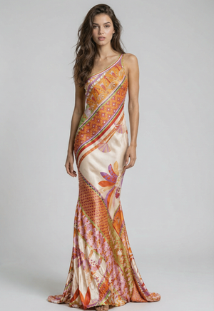 Paris Poolside Gossip Silk Dress Style 707