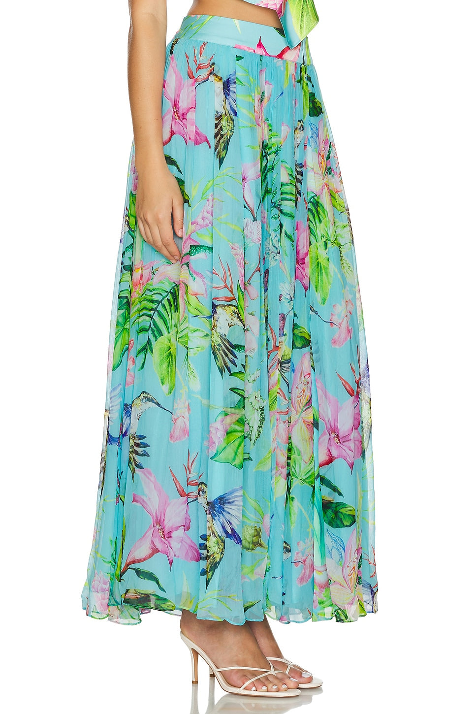 Rococo Long Skirt Flower - Premium Long Skirts from Marina St Barth - Just $498! Shop now at Marina St Barth