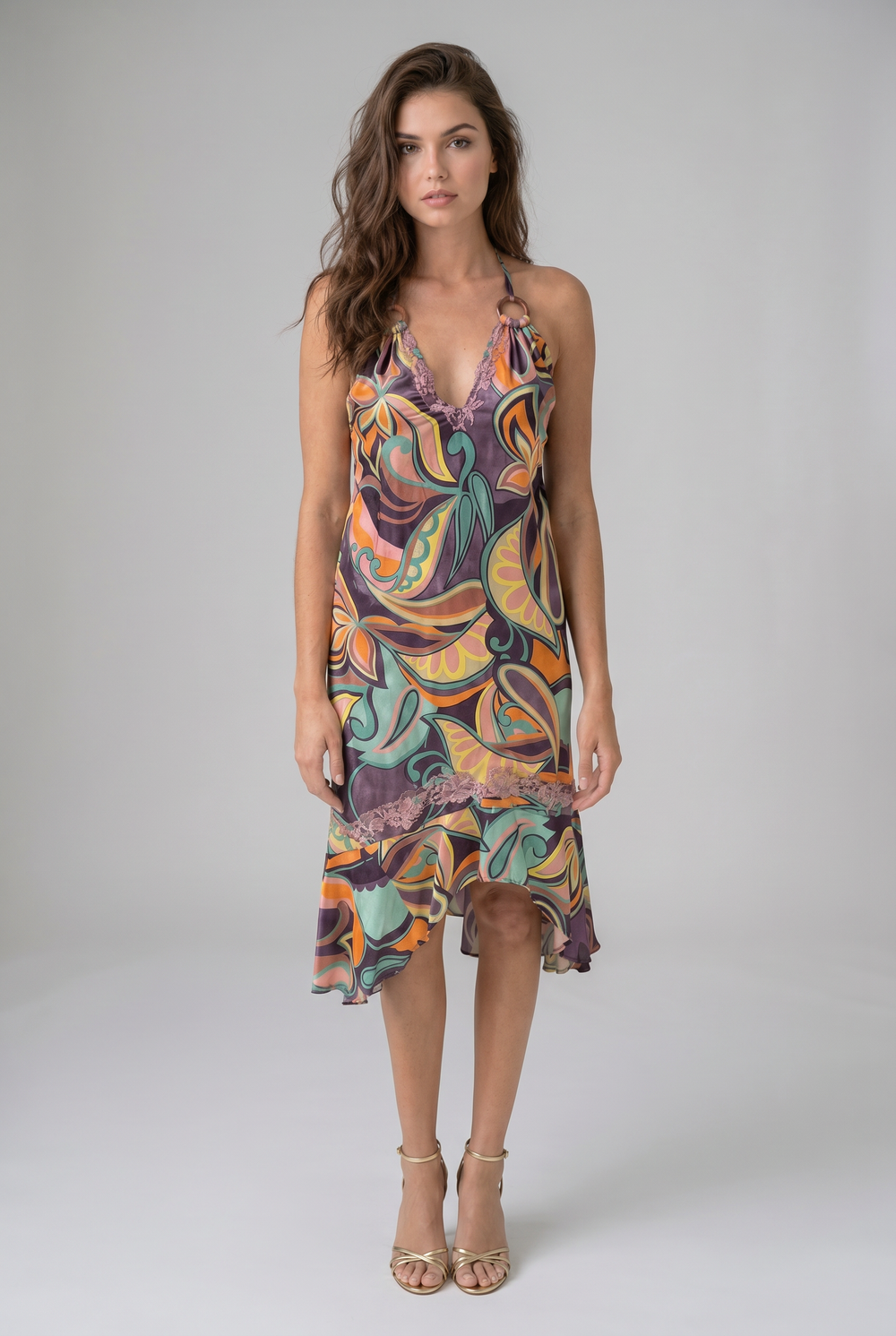 Vanita Rosa  Long Dress Nana Silk