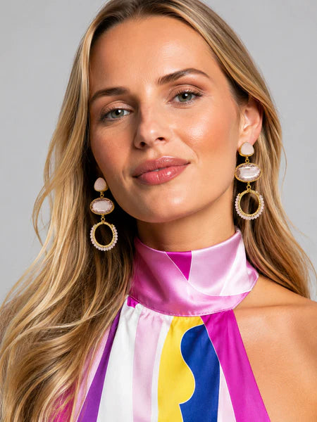 Rosé Riviera Earrings