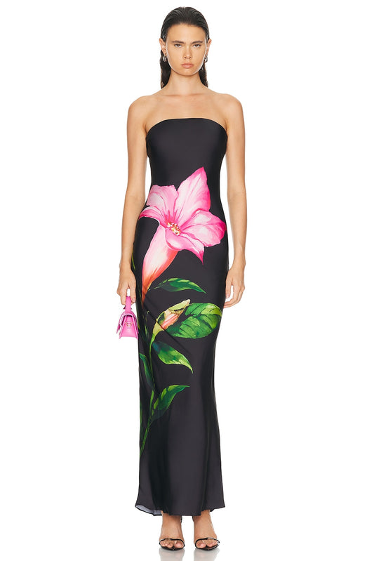 Rococo Maxi Tube Strapless Dress - Premium Long dress from Marina St Barth - Just $375! Shop now at Marina St Barth