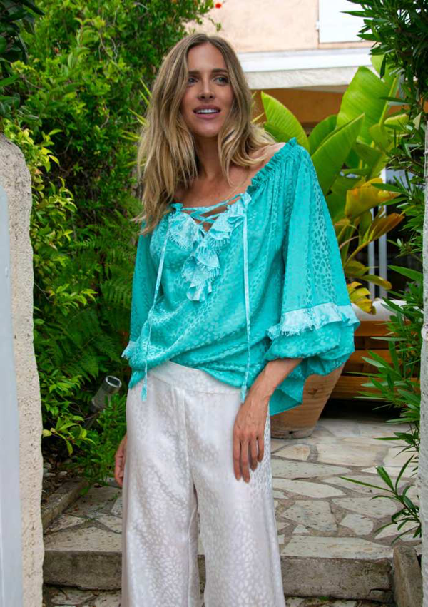 Vanita Rosa Blouse Rosana Silk Heart