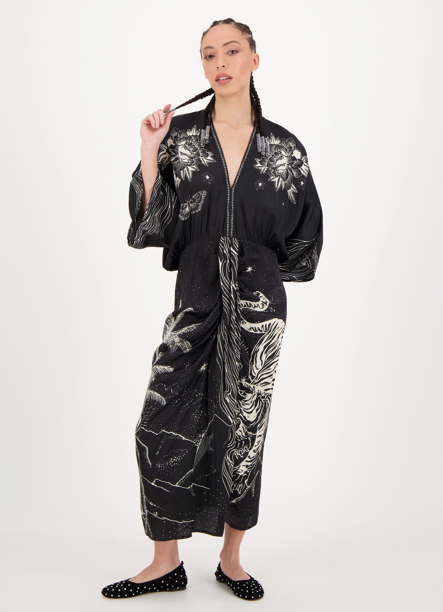 Sophia Black Magic Kimono Dress - Premium Dress from Marina St Barth - Just $398! Shop now at Marina St Barth