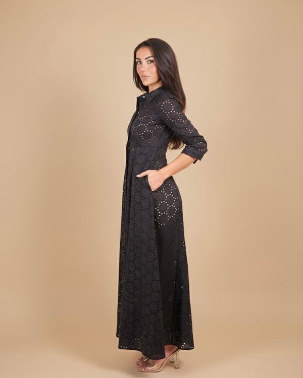 Shirt Dress Eyelet | Marina St Barth XL / Nero Shirt Dress Eyelet | Marina St Barth XL / Nero