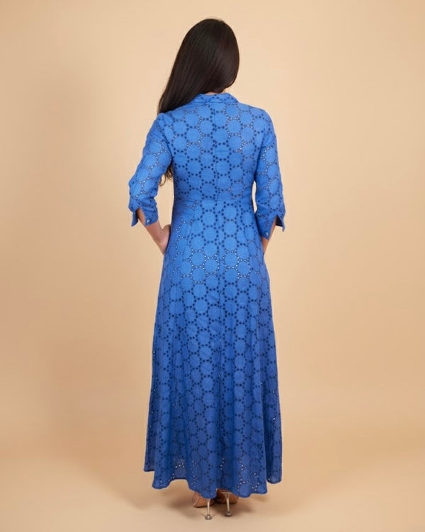 marina long sleeve lace dress Marina Round Neck Beaded Lace Long Sleeve Side Drape Sheath Dress, Womens, 12, Cobalt