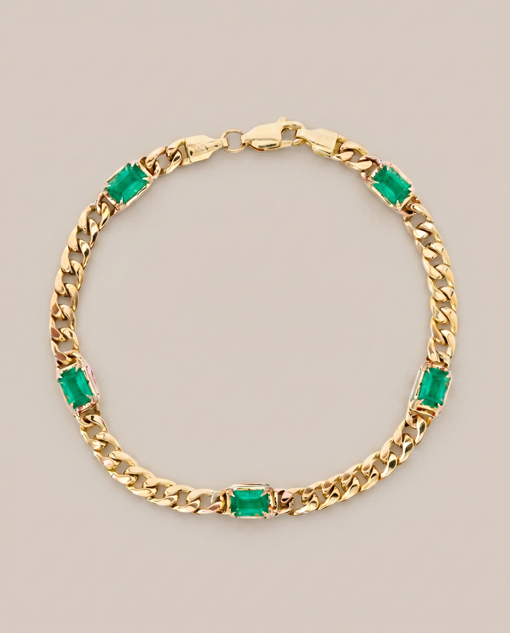 Skaska Emerald Cuban Bracelet