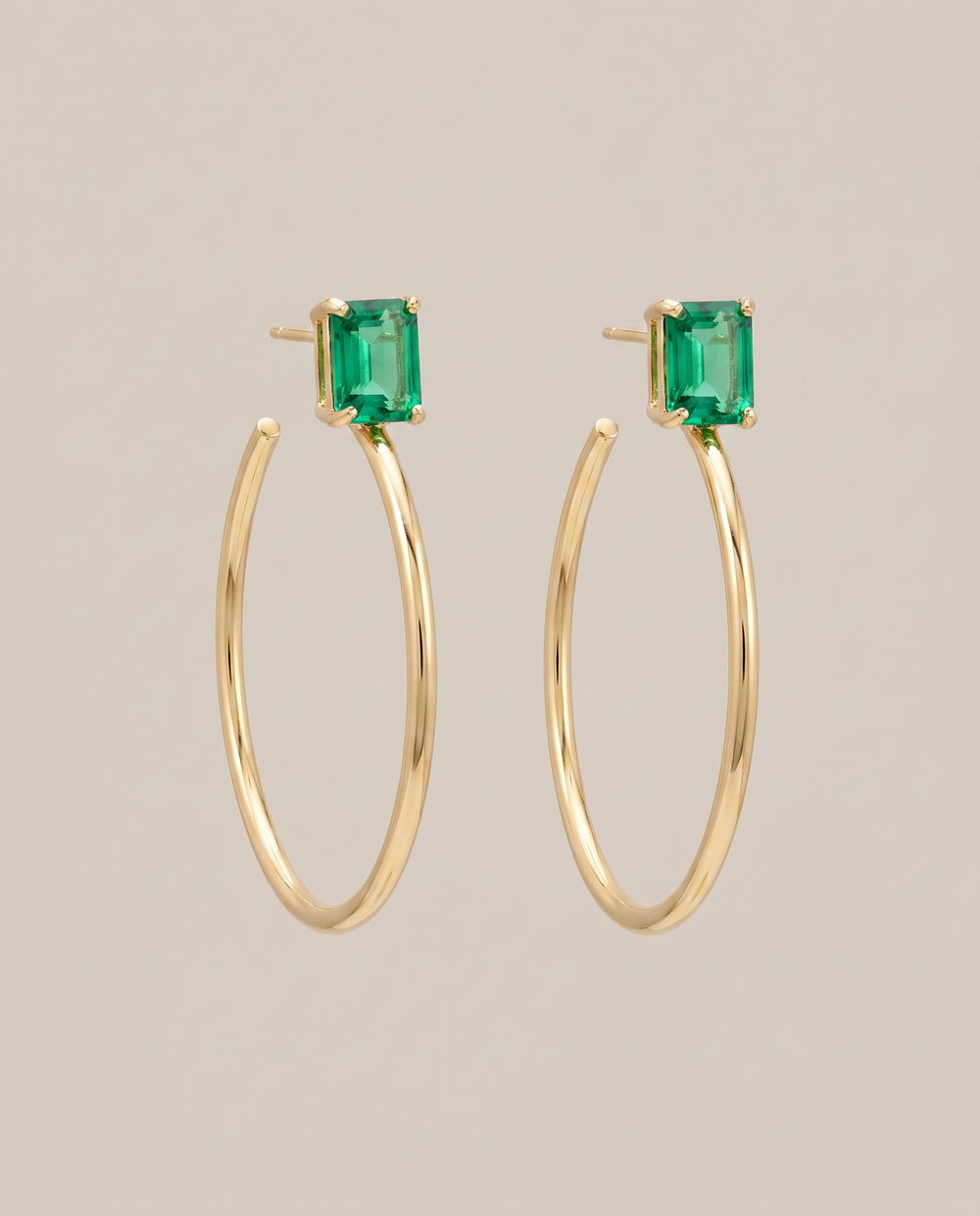 Skaska Emerald Hoops