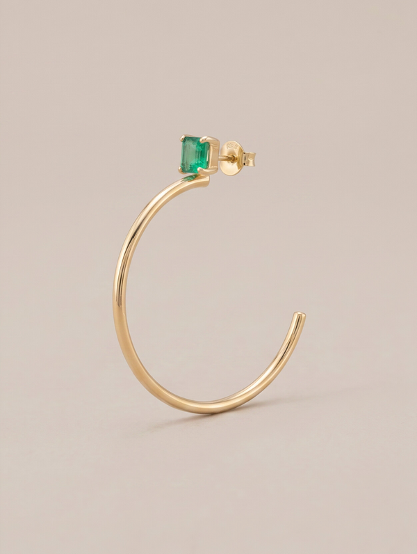 Skaska Emerald Hoops