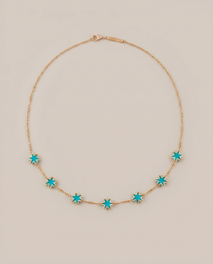 Skaska Starbust Turquoise Necklace