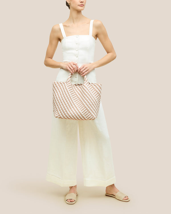 St. Barths Medium Tote Graphic Stripe Mykonos - Premium Bags from Naghedi - Just $325! Shop now at Marina St Barth