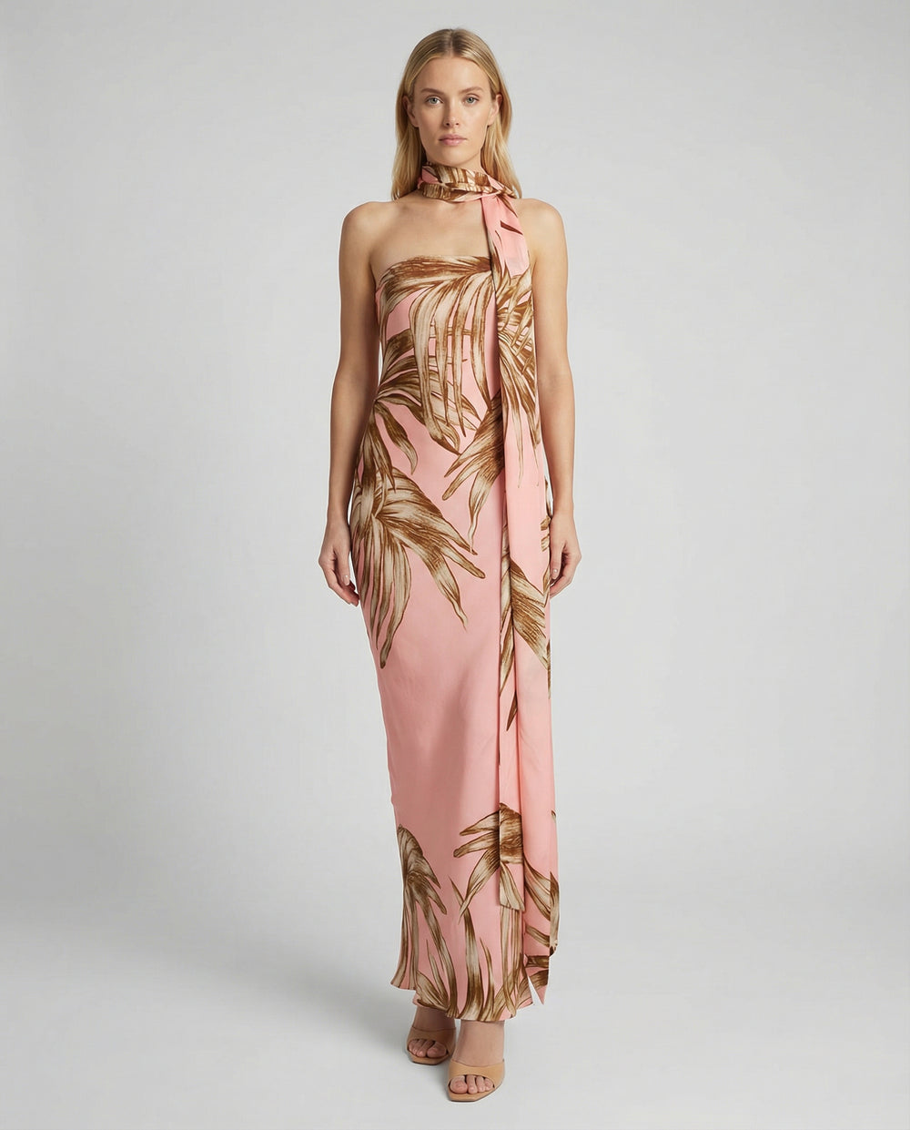 Strapless Maxi Dress Fawn