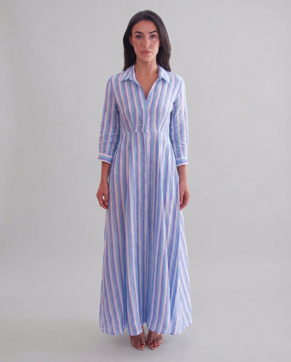 Shirt Dress midi Antibes | Marina St Bath Emb Corallone / L Shirt Dress midi Antibes | Marina St Bath Emb Corallone / L