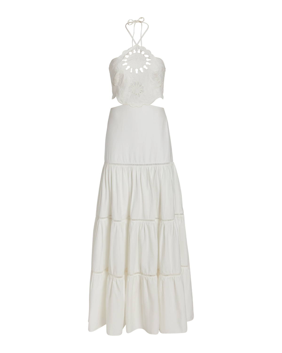 PatBo Lasercut Cotton Poplin Maxi Dress - Premium Long Dresses from Marina St Barth - Just $925! Shop now at Marina St Barth
