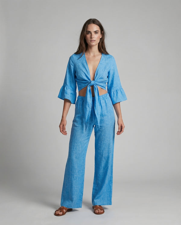 Bolero Nodo Centrale Linen Top