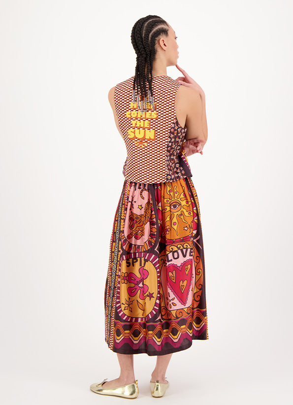 Me369 Vanessa Sunset Skirt - Premium Skirt midi from Marina St Barth - Just $225! Shop now at Marina St Barth