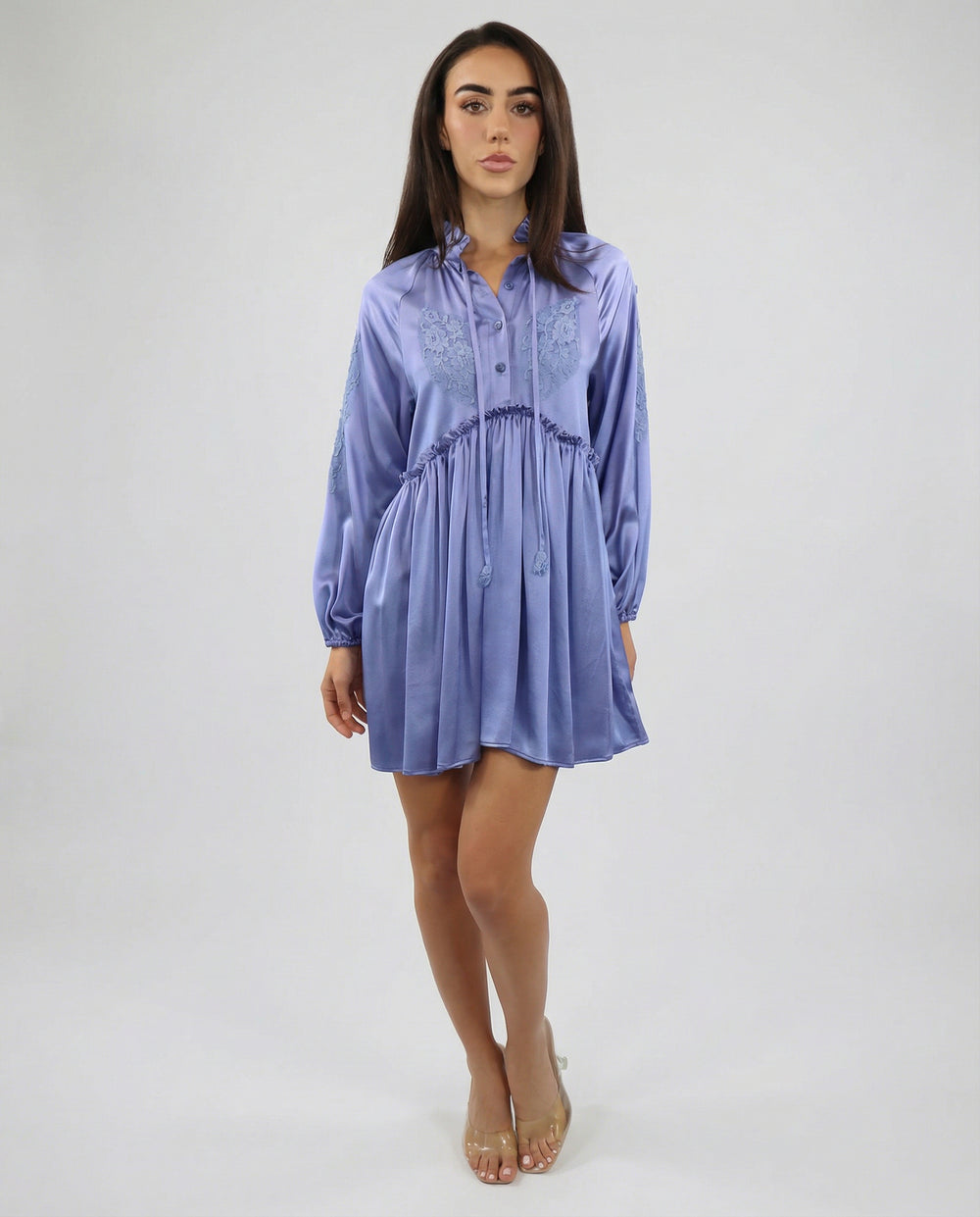 Vanita Rosa Short Dress Praia Silk