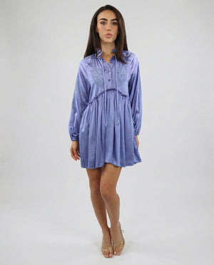 Vanita Rosa Short Dress Praia Silk