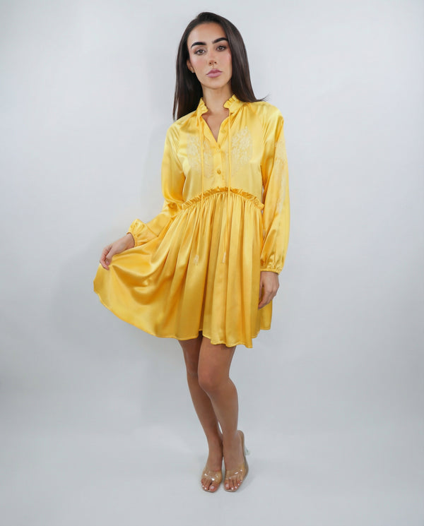 Vanita Rosa Short Dress Praia Silk