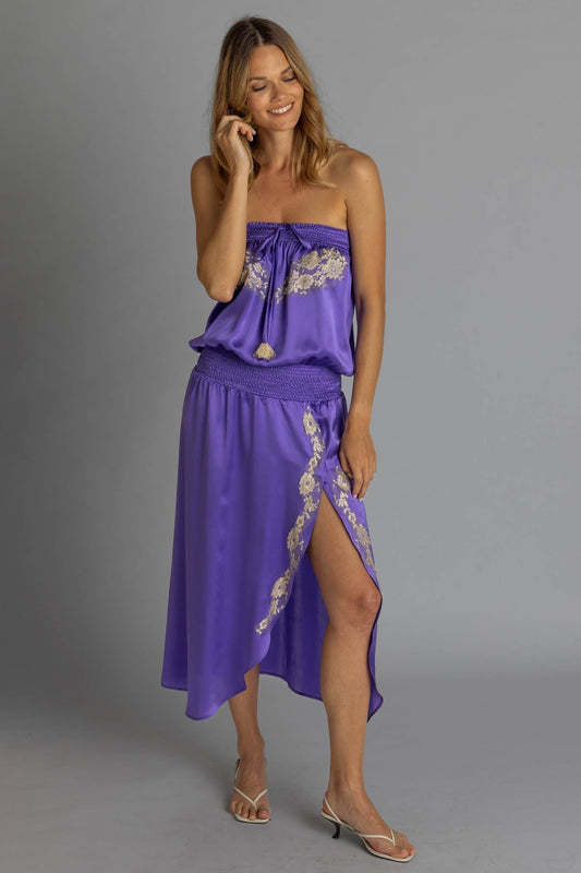 Vanita Rosa  Olympe Silk Solid - Premium Long dress from Vanita Rosa - Just $1050! Shop now at Marina St Barth